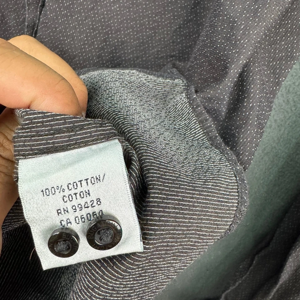 Bugatchi Uomo Button Down Shirt Mens XL Dotted Pattern Long Sleeve Dress Shirt - Image 3 of 4