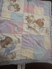 Precious Moments Baby Quilt Double Sided Unbranded Vintage