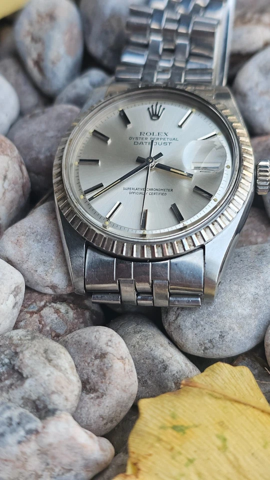 Vintage Rolex Datejust 1603 Silver Pie-Pan Dial Men's Automatic Watch 1977 - Image 3 of 4