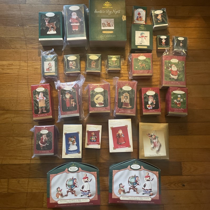 Lot Of 27 Misc. Christmas Ornaments Hallmark Keepsake