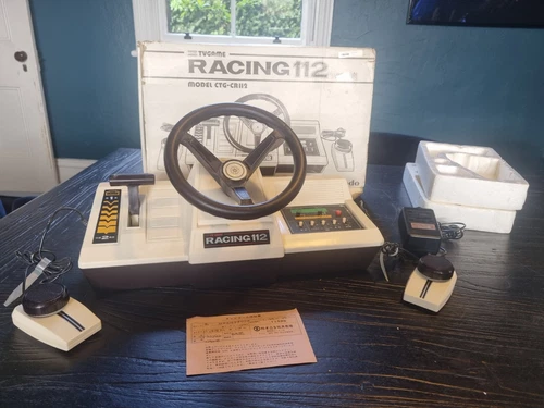 Nintendo Color TV Game Racing 112 (CTG-CR112) Console,PSU,Boxed set/Tested-a611