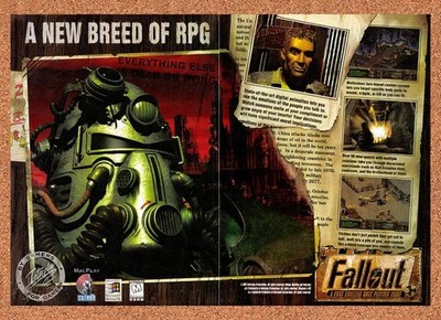 1996 Fallout PC Original Advertisement / Retro Promo v3