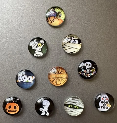10 pcs flatback  round 12 mm cabochons for jewelry making  and craft decorations - product listing photo