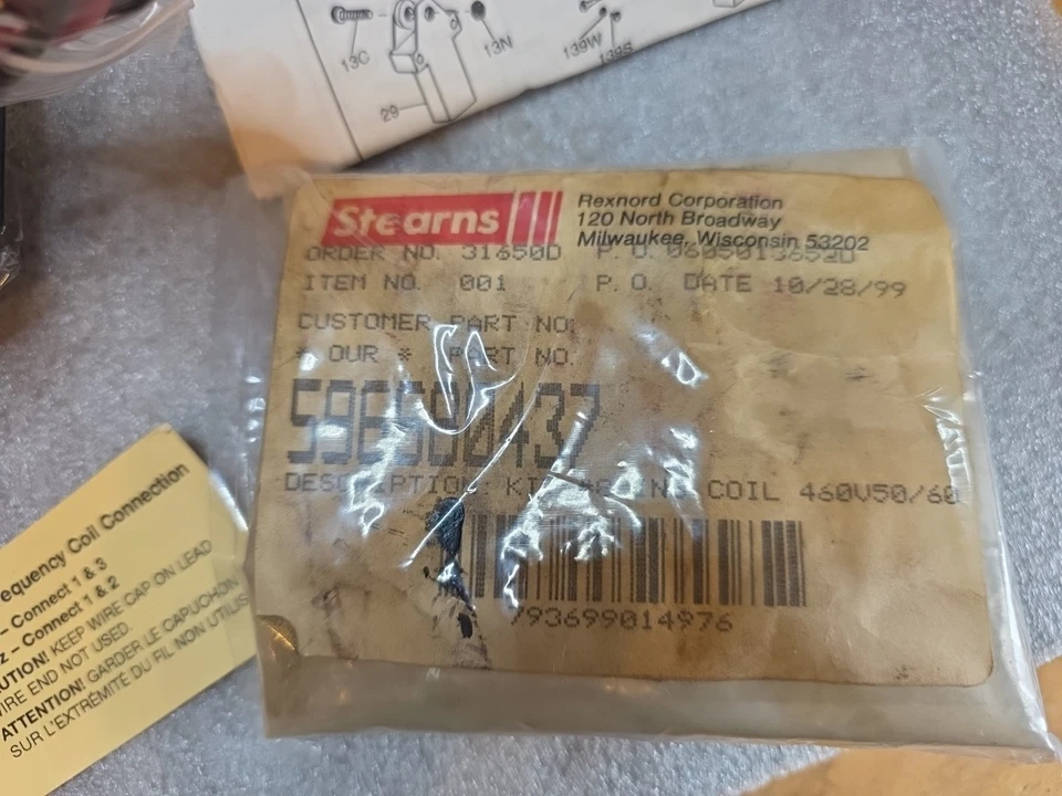 Stearns 596680437 Kit #8 INJ Coil - Image 2 of 4