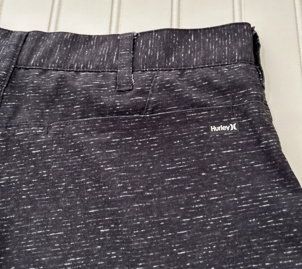 Hurley Boys 16 Nike Dri-Fit Black Golf Shorts Summer Hike Gym Beach Stretch - Image 3 of 4