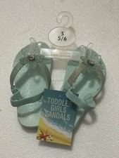 TODDLER GIRLS SANDALS SIZE SMALL 5/6. New With Tags
