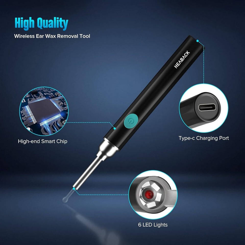 NEW LED Ear Wax Cleaner Ear Camera Otoscope With Light Cleaner Removal new-led-ear-wax-cleaner-ear-camera-otoscope-with-light-cleaner-removal