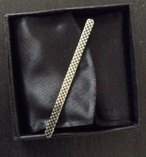 Alte Nielo Tula Silber Brosche 800 Silber Schachbrettmuster ,Krawattennadel