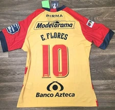 NWT Pirma Monarcas Morelia 19/20 Home Edison Flores Futbol Jersey Sz Small Peru