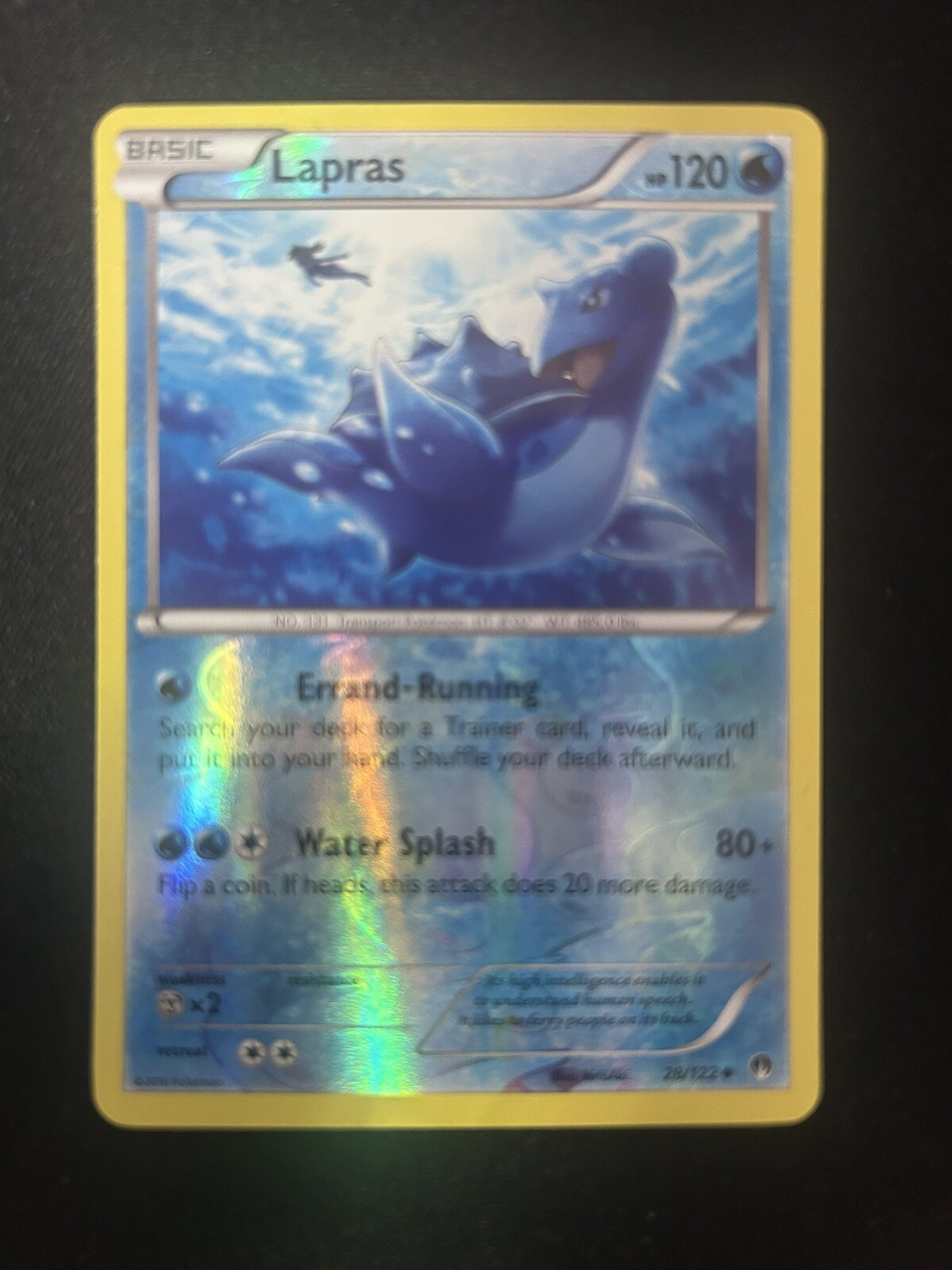 Pokémon TCG Lapras Breakpoint 28/122 Reverse Holo Uncommon
