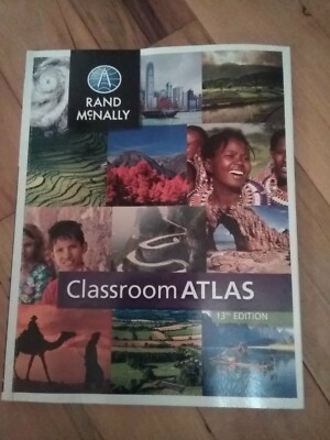 Rand McNally Classroom Atlas - 13th Edition World Map - So Good!!!