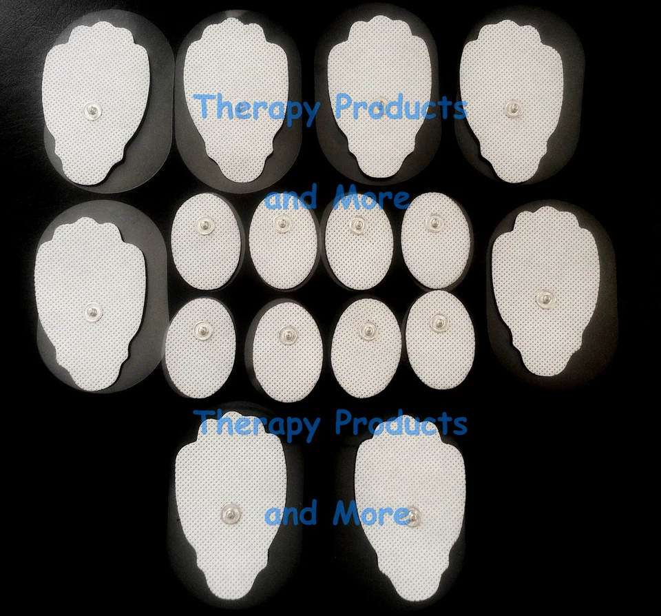 REPLACEMENT MASSAGE PADS COMBO (8 LG, 8 SM OVAL) FOR PINOOK Digital Massagers