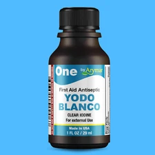 Arymar Yodo Blanco Iodine – First Aid Antiseptic for Wounds, 1 fl oz
