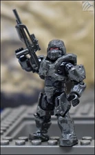 HALO MEGA BLOKS UNSC DARK-STEEL SPARTAN WARRIOR MINI FIGURE SDCC 2015 EXCLUSIVE