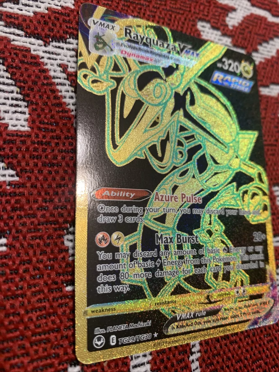 NM Pokemon Silver Tempest Rayquaza VMAX Secret Trainer Gallery