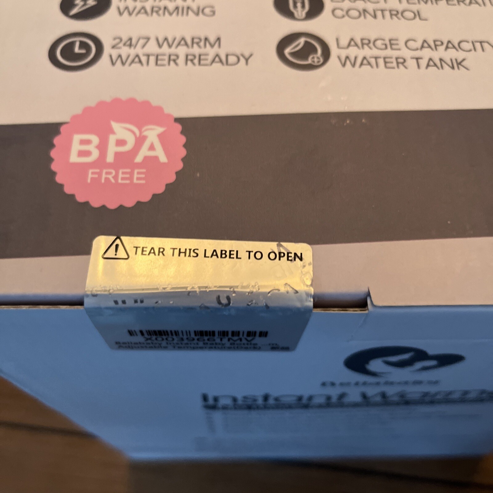 Bellababy Instant Baby Bottle Warmer,Warm Water Dispenser for Making