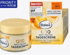 Crema facial de día BALEA Q10 FPS 15 antiarrugas tensa y fortalece la piel. 50 ml