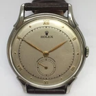 ROLEX Watch 1948  Vintage Ref 4498 Stainless Steel Working Keeps Time