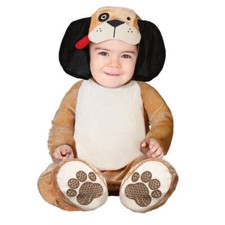 Costume carnevale Tuta Intera Bambini Neonati cucciolo cagnolino vestito 18/24 m