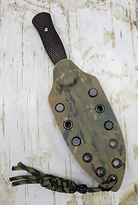 HANDMADE KYDEX  SHEATH TO FIT ROUGH RIDER RR1810 BOOT KNIFE, T-CLIP, RR007
