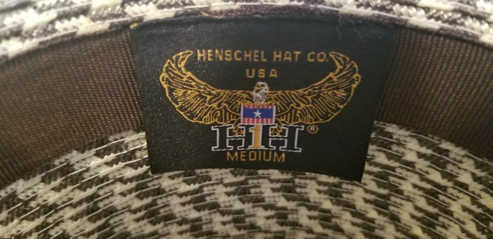 Henschel Hat Fedora style hat Size medium Gray and Tan Tweed                