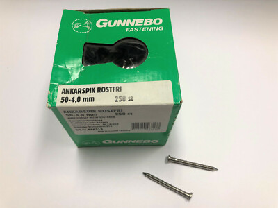 Kammnägel Ankernägel Nägel Gunnebo Edelstahl rostfrei 250 Stück/Pak.