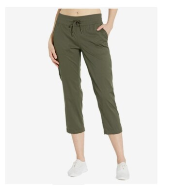 THE NORTH FACE APHRODITE MOTION CAPRI PANTS STRETCH PANTS Taupe Green sz M L