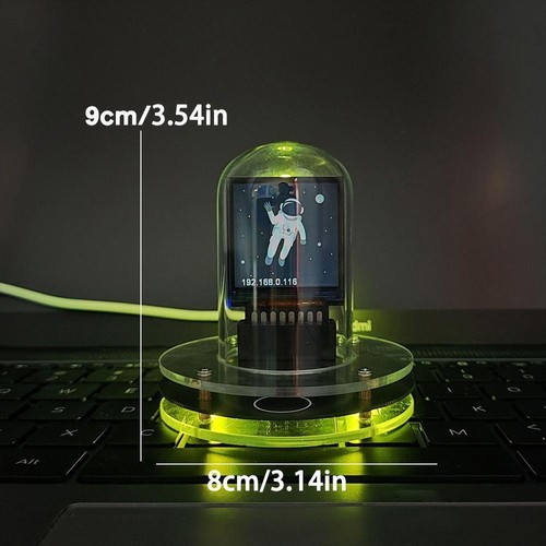 Smart WIFI Networked Nixie Tube Alarm Clock Desktop Décor Gift' Christmas F J3J9 - Picture 4 of 11