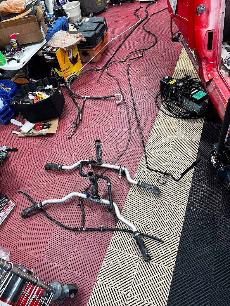 Ferrari F430, Spider, Aluminum Under Body Delivery Line, 3500 mile donor 206621
