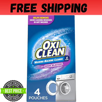 #ad Oxiclean Washing Machine Cleaner with Odor Blasters 4 Count $8.29