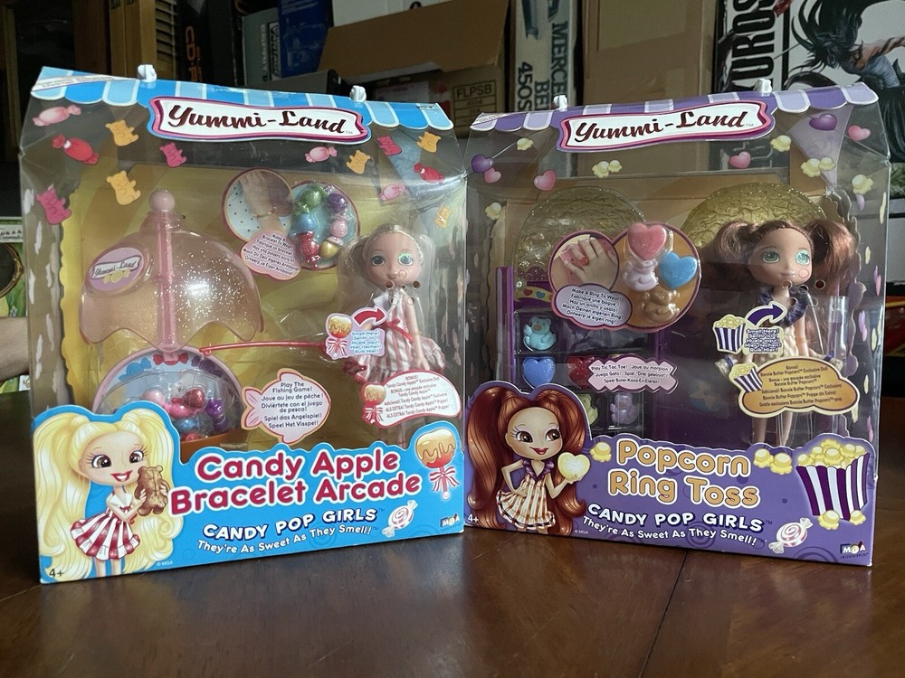 CANDY POP GIRLS Yummi Land MGA Candy Apple Arcade PopcornRing Toss