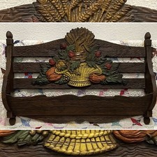 Burwood Products RARE #1021 Wall Decor Letter Holder 1974 Made in USA 31x20x5"