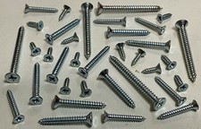 Image of 4g - 14g, CSK Pozi, Bright Zinc Plated, Self Tapping Screws, Type AB.