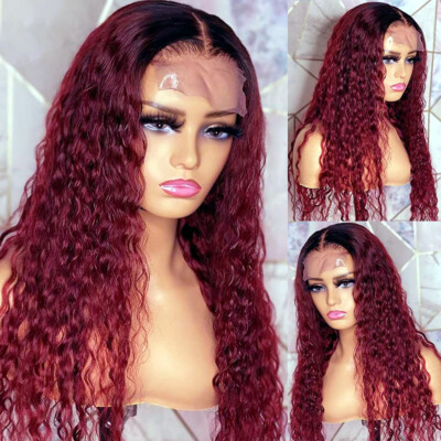 ?SUREN RED CURLY WAVY LACE FRONT WIG? *NWT*
?? SOKU Red Lace Frontal Wig 32 Inch Body Wave | Pre Plucked  main image 4
