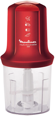 Moulinex AT712G Multi Moulinette Zerkleinerer metallic-rot