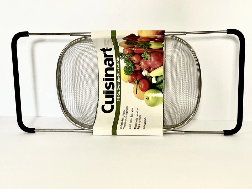 Premium Quality Over The Sink Stainless Steel Colander - Image 2 of 4