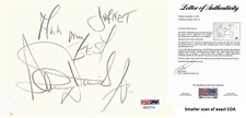 TO JANET - Sammy Davis Jr. Signed 6x4 inch Card Cut Rat Pack Died 1990 + PSA/DNA