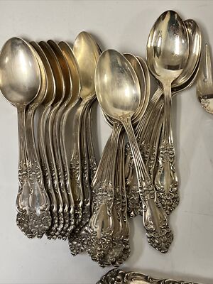 Reed & Barton Flatware MIRRORSTELE 67 Pc Set Silver Plated