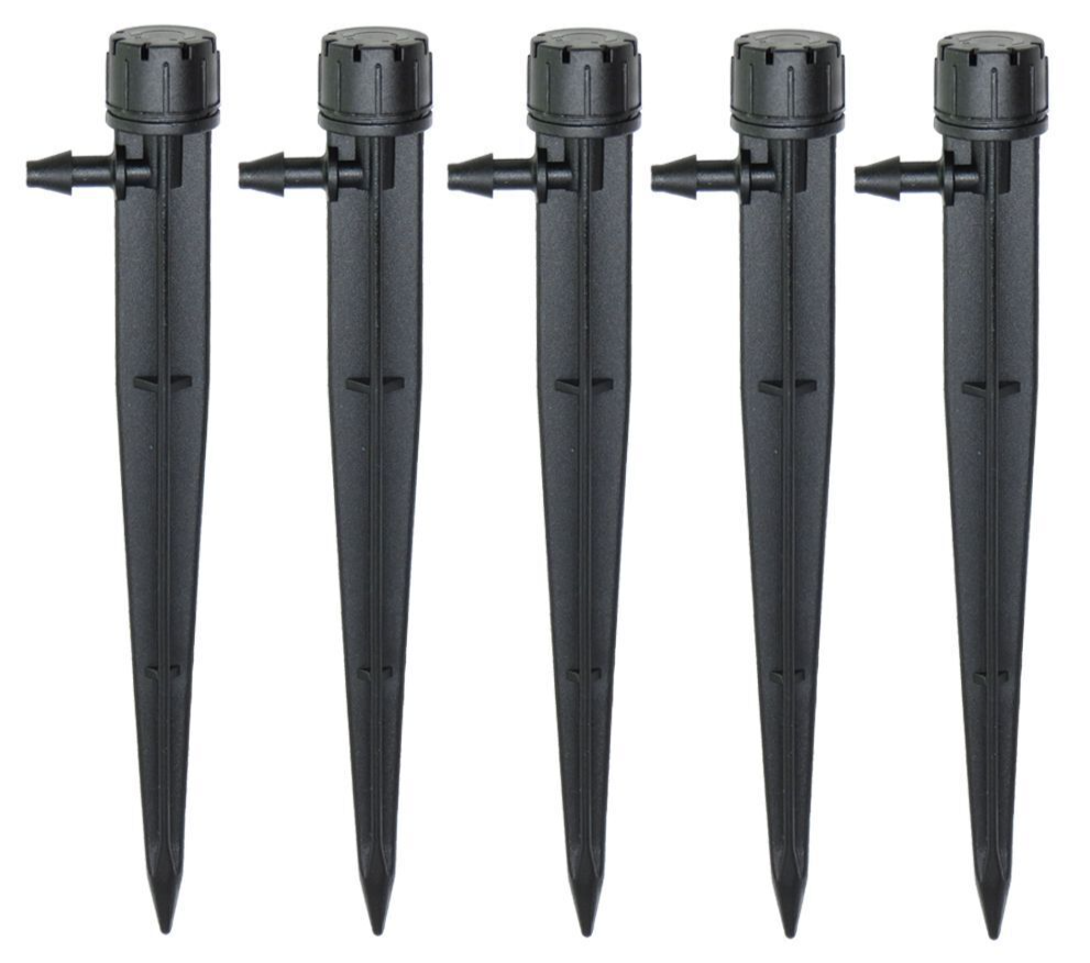 Micro Drip Garden Sprinkler Inserting Ground 180degree Adjustable for 4