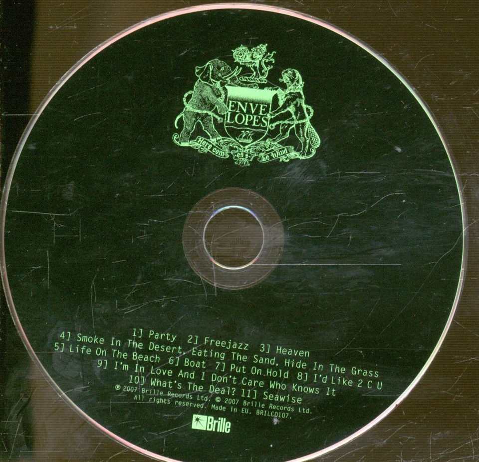 Envelopes Here Comes the Wind CD UK Brille 2008 with booklet in digipak