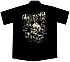 Lucky 13 Ye Olde Skull and Cross Bones Work Shirt