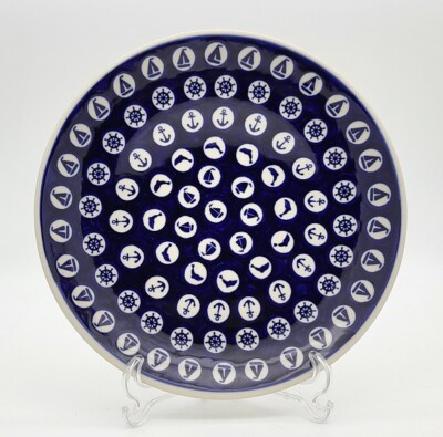 B-Ware Bunzlauer Keramik Teller, Kuchenteller, Frühstück, ø 22cm (T134-LK01)