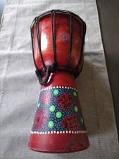 11 Inch Handmade Wood Carved Drum