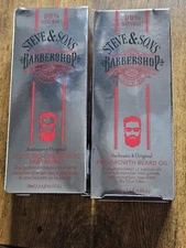 2 Pack - Steve & Sons Barbershop Pro-Growth Beard Oil 2.5 oz. Bottles