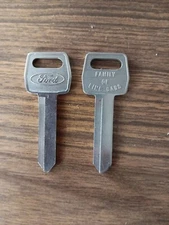 New OEM Ford Key Blank Ignition and Door Lot of 2