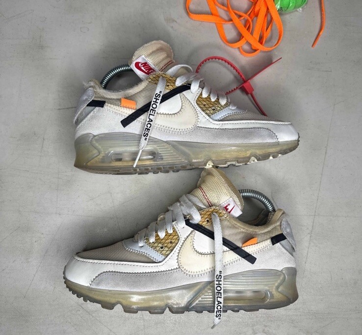 OFF WHITE X NIKE Taglia 6 Scarpe Nike Air Max 90 x OFF WHITE The Ten 2017 Uomo AA7293 100 4 5W