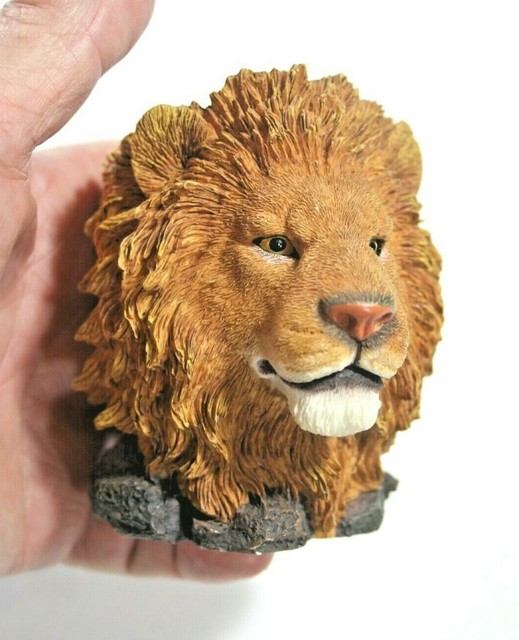 Resin Lion's Head Candle Holder from Westland Giftware 2002, Very