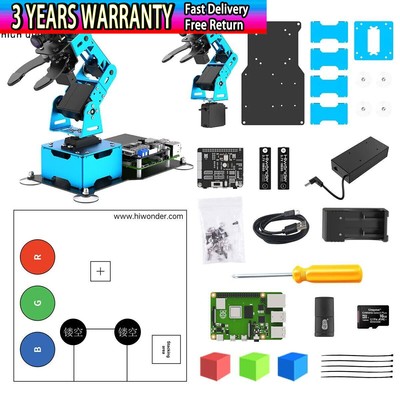 Hiwonder ArmPi Mini 4DOF Vision Robot Arm Mechanical Arm +Motherboard for CM4/4G