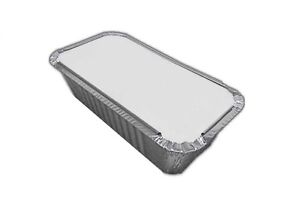 100 x New ROUND Aluminium Foil Containers Size-12 with LIDS Trays Takeaways 
