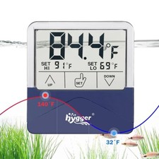 Hygger External Aquarium LCD Display Thermometer (Small Size)
